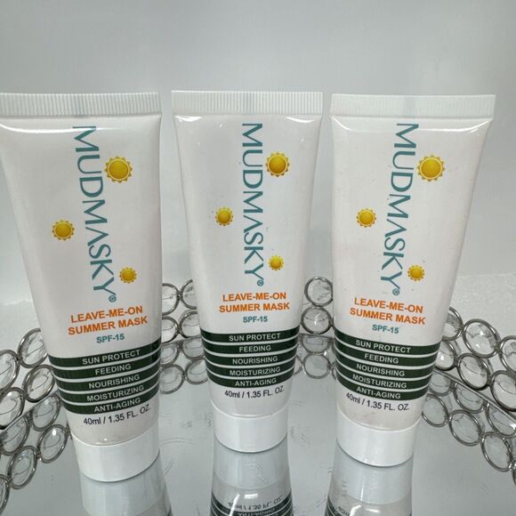 Bundle of 3~ Leave Me On Summer Mask 1.35 fl. oz SPF 15 Facial Face NEW NWT - Picture 1 of 7